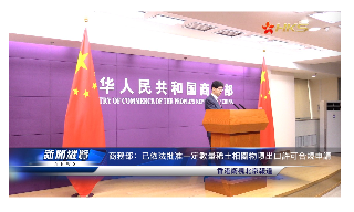 【视频】商务部：已依法批准一定数量稀土相关物项出口许可合规申请